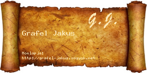 Grafel Jakus névjegykártya